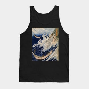 Katsushika, Hokusai Fishing - Nature Tank Top